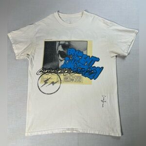 TRAVIS SCOTT CACTUS JACK FOR FRAGMENT MANIFEST TEE - WHITE - SIZE MEN'S Small